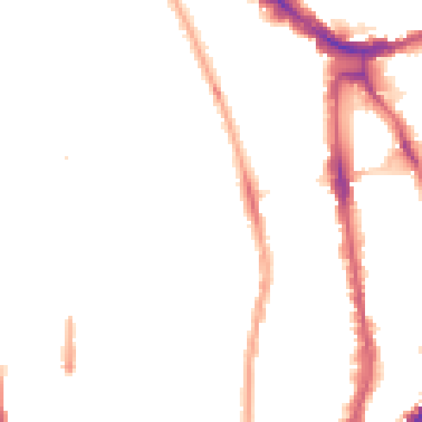 Night-time road noise heatmap for N1 1HB