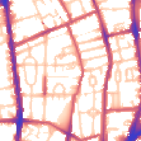 Daytime road noise heatmap for N1 1HZ