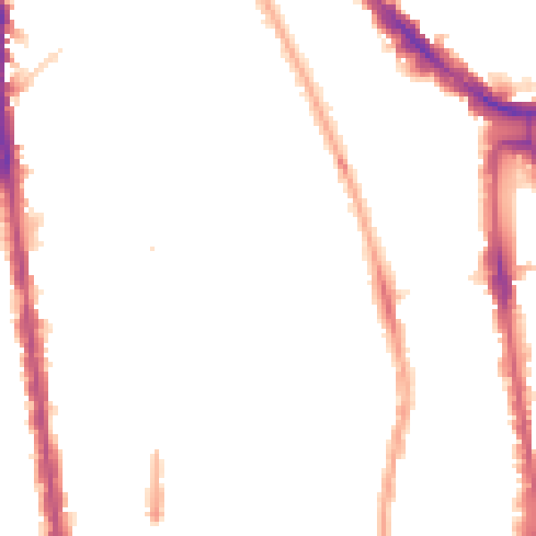 Night-time road noise heatmap for N1 1LB