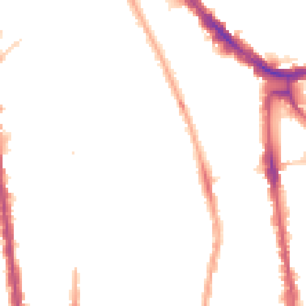 Night-time road noise heatmap for N1 1NR
