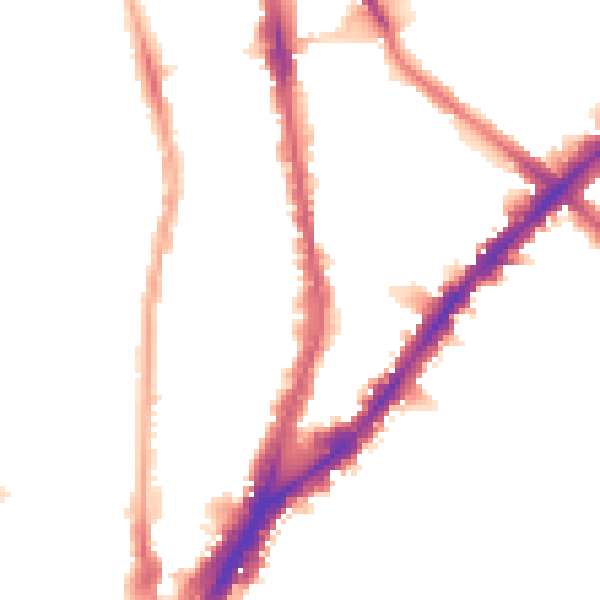 Night-time road noise heatmap for N1 1QP