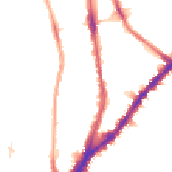 Night-time road noise heatmap for N1 1TA