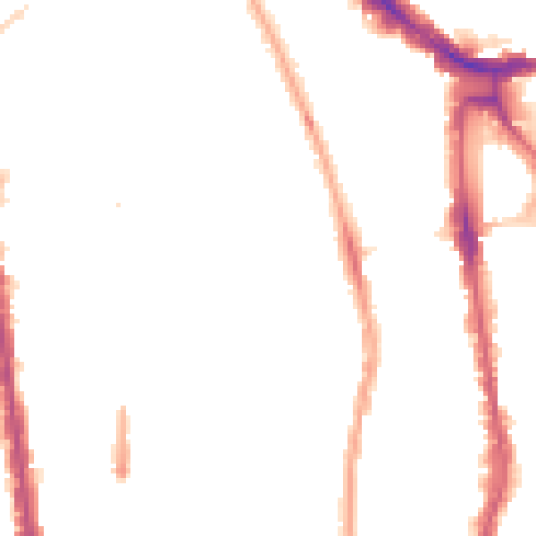 Night-time road noise heatmap for N1 1XN