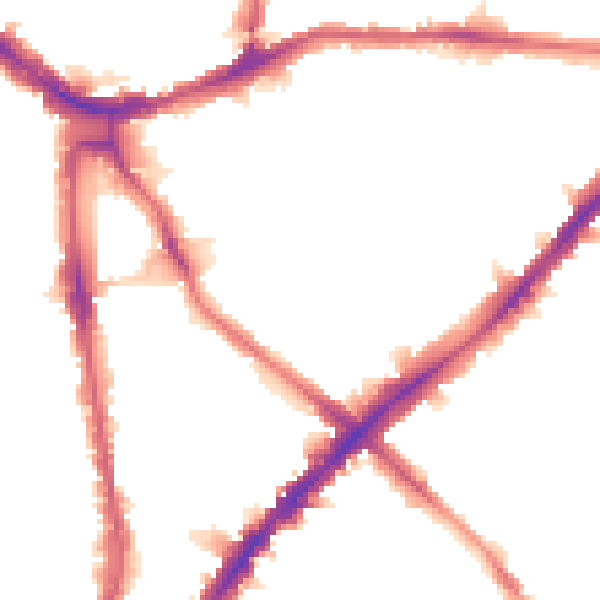 Night-time road noise heatmap for N1 2HH