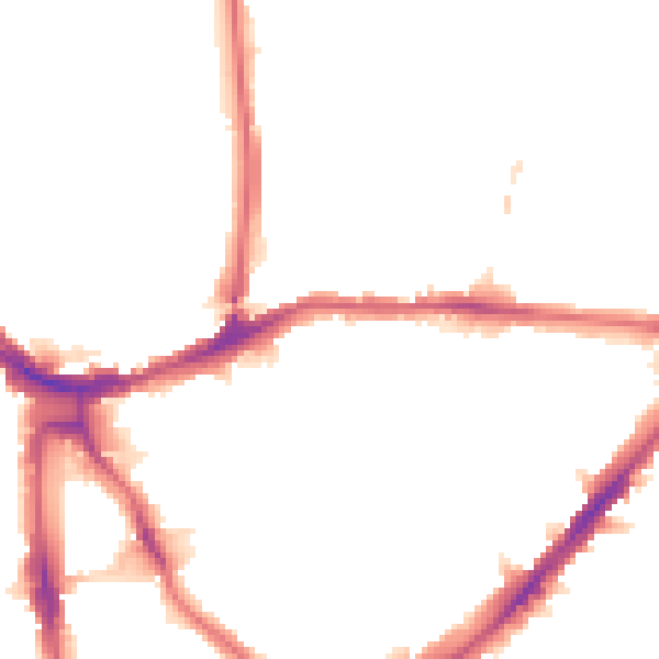 Night-time road noise heatmap for N1 2JX