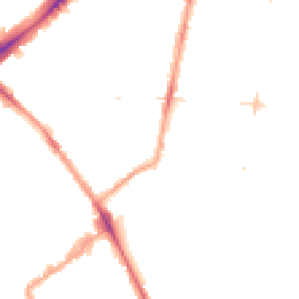 Night-time road noise heatmap for N1 3DU