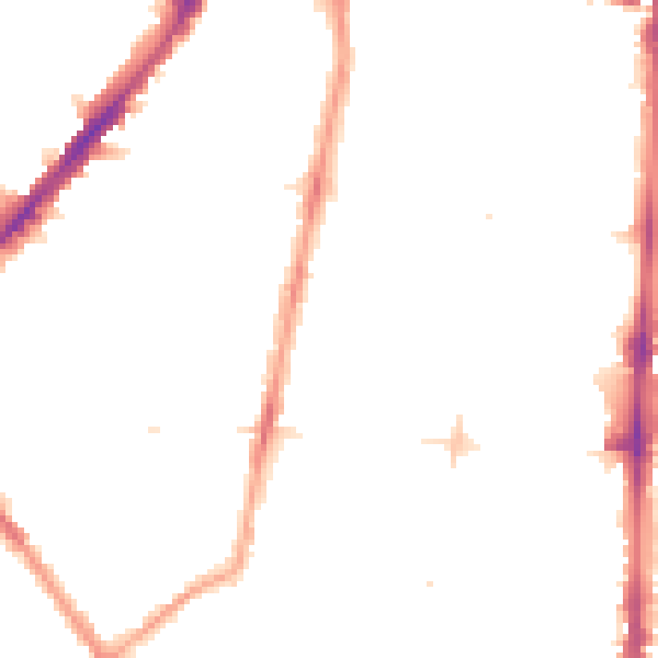 Night-time road noise heatmap for N1 3HZ