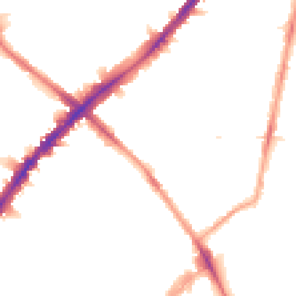 Night-time road noise heatmap for N1 3QZ