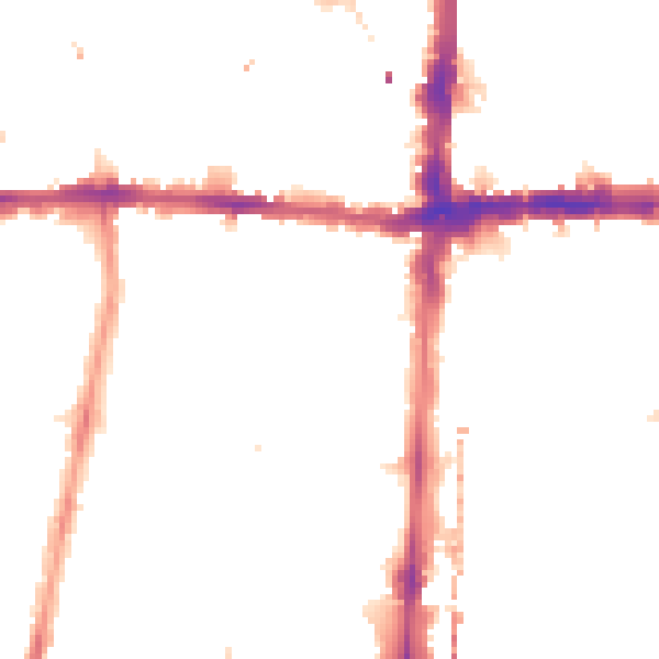 Night-time road noise heatmap for N1 4DG