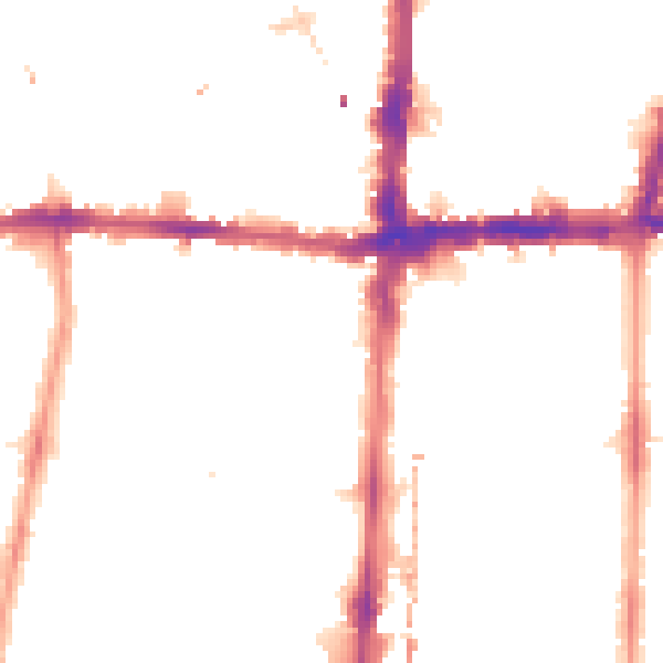 Night-time road noise heatmap for N1 4DU