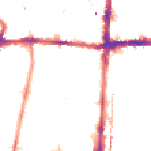 Night-time road noise heatmap for N1 4EY