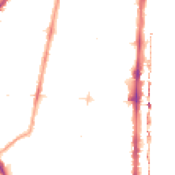 Night-time road noise heatmap for N1 5AU