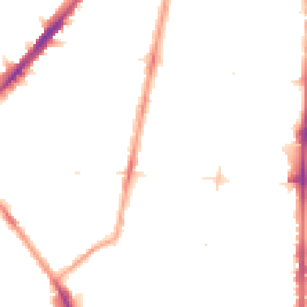 Night-time road noise heatmap for N1 5BS