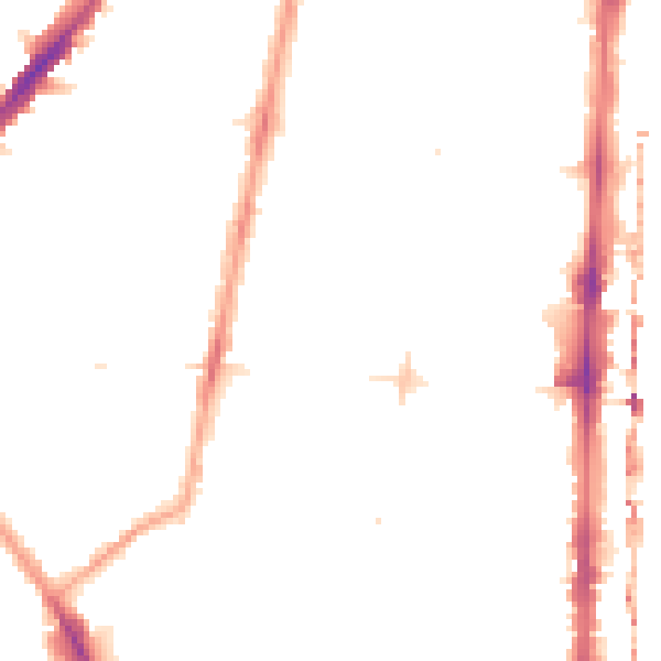 Night-time road noise heatmap for N1 5BW