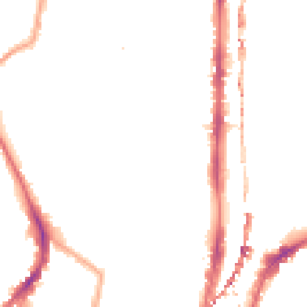 Night-time road noise heatmap for N1 5LG