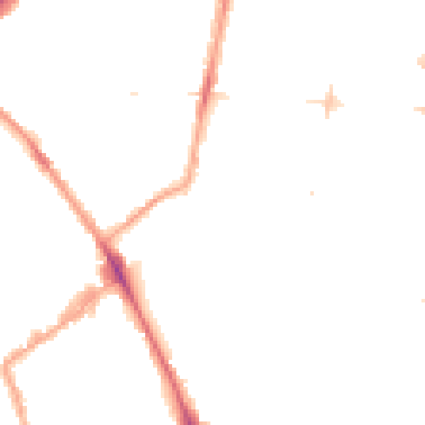 Night-time road noise heatmap for N1 5NA