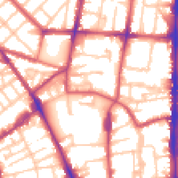 Daytime road noise heatmap for N1 5NQ