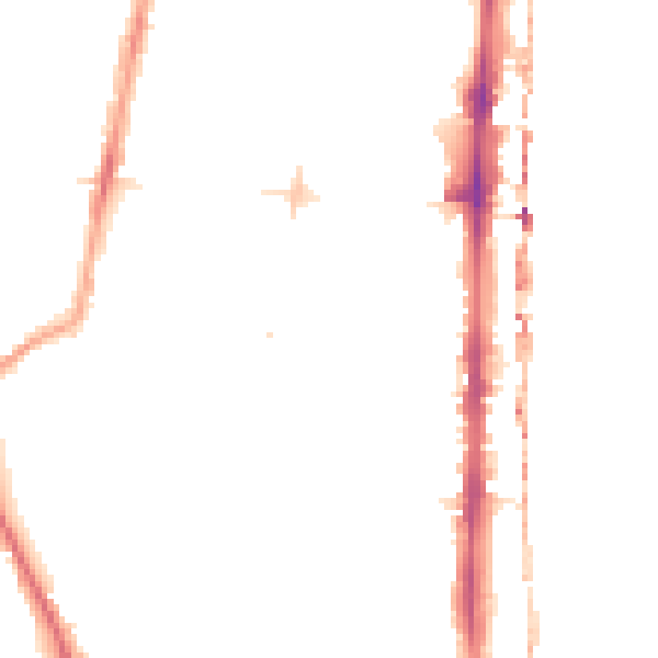 Night-time road noise heatmap for N1 5SB