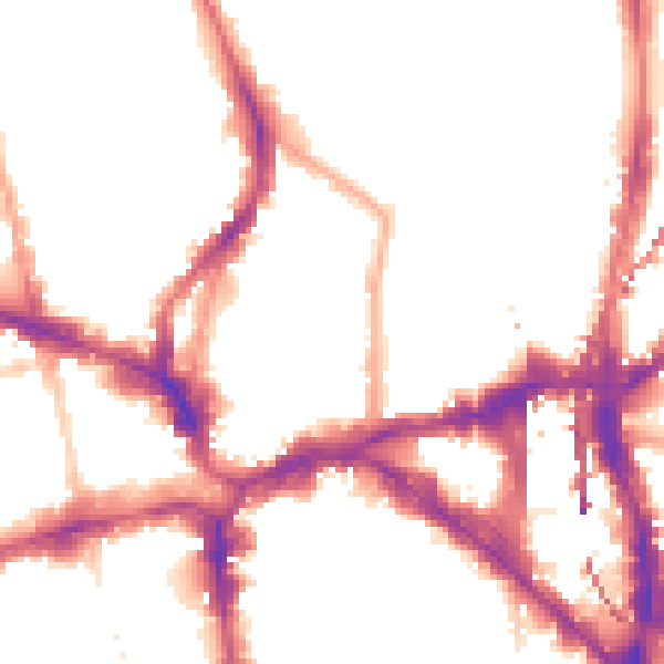 Night-time road noise heatmap for N1 6DH