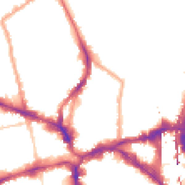 Night-time road noise heatmap for N1 6ED