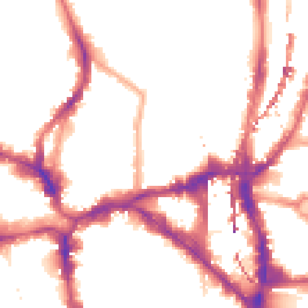 Night-time road noise heatmap for N1 6HE