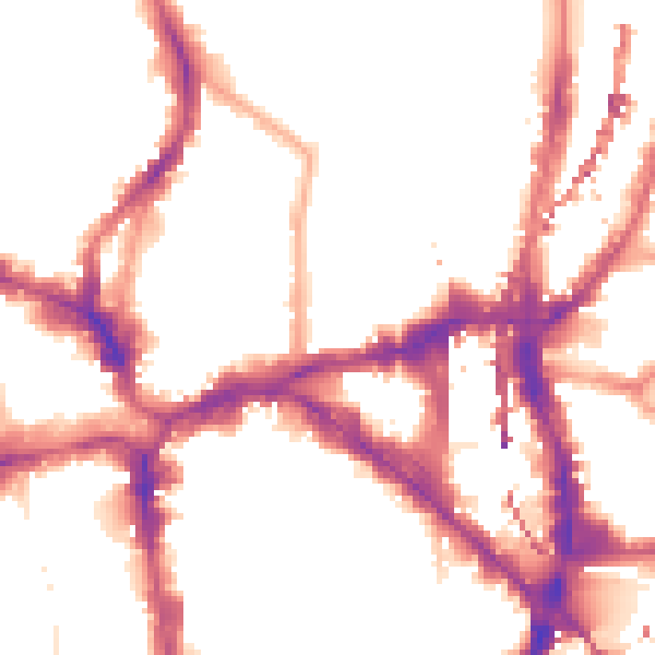 Night-time road noise heatmap for N1 6HG