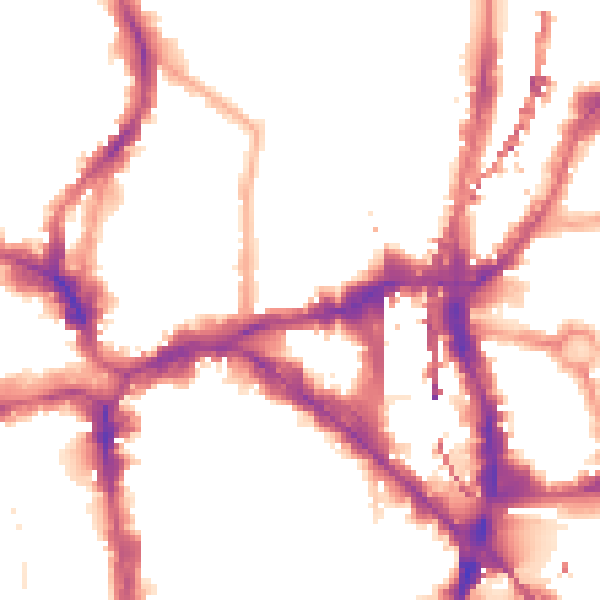 Night-time road noise heatmap for N1 6HJ