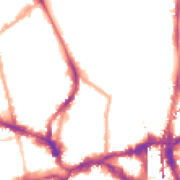 Night-time road noise heatmap for N1 6JB