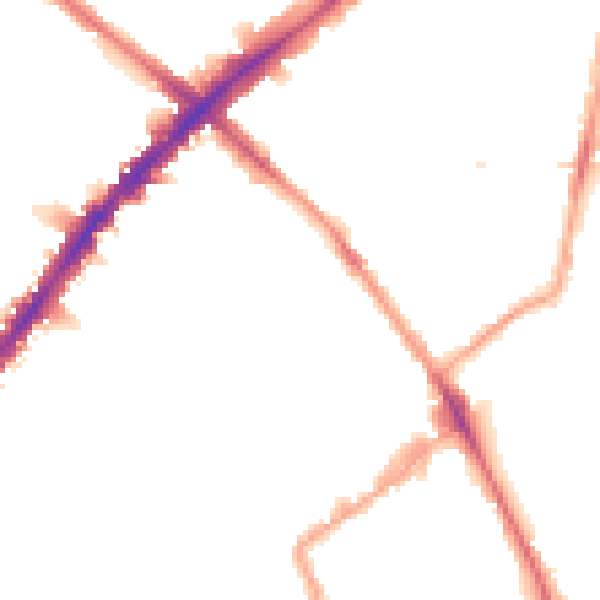 Night-time road noise heatmap for N1 7AD