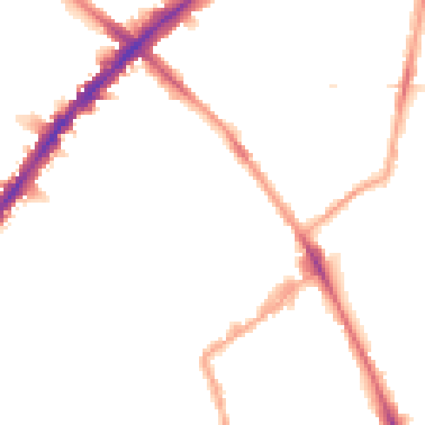 Night-time road noise heatmap for N1 7AG