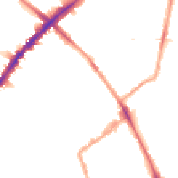 Night-time road noise heatmap for N1 7AJ