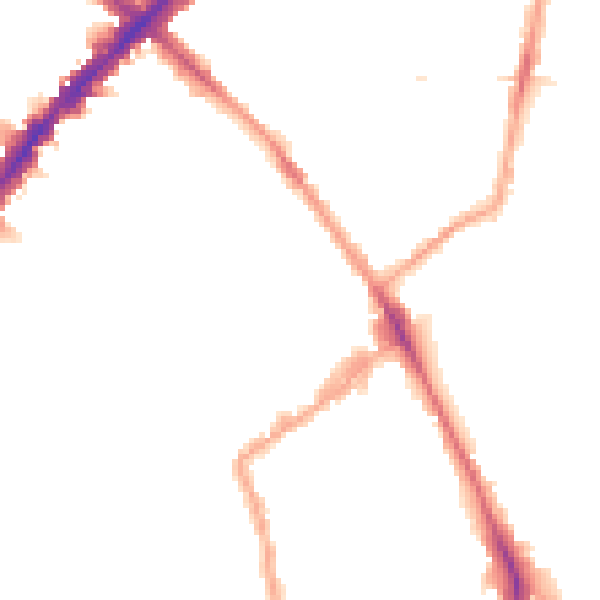 Night-time road noise heatmap for N1 7DS