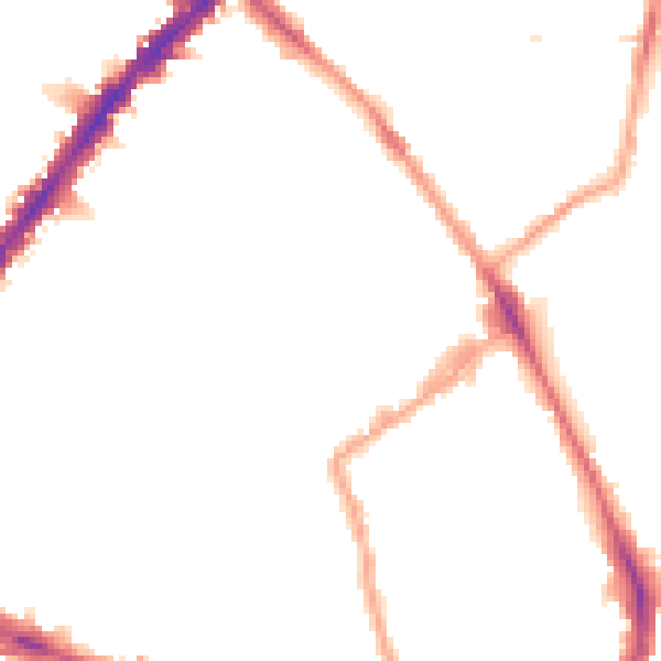 Night-time road noise heatmap for N1 7DY