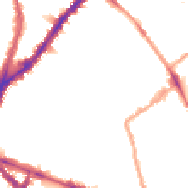 Night-time road noise heatmap for N1 7FR