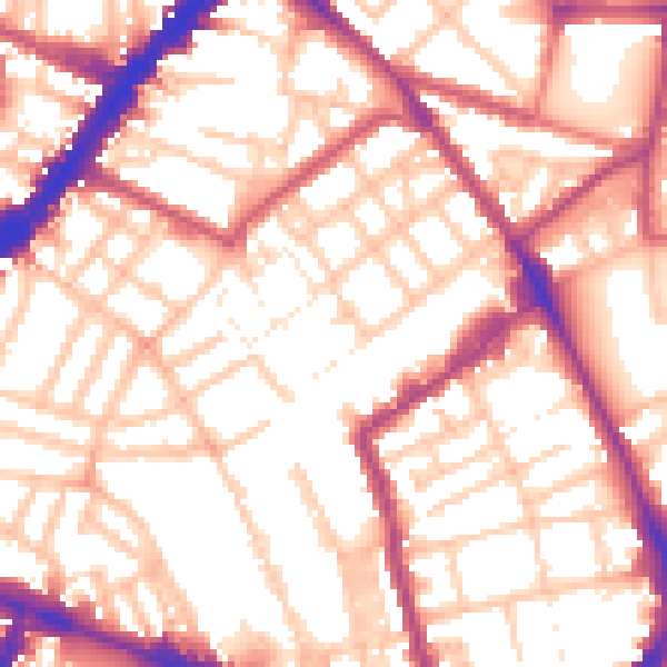 Daytime road noise heatmap for N1 7FT