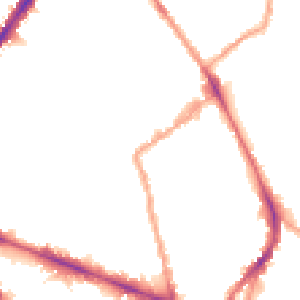 Night-time road noise heatmap for N1 7HZ