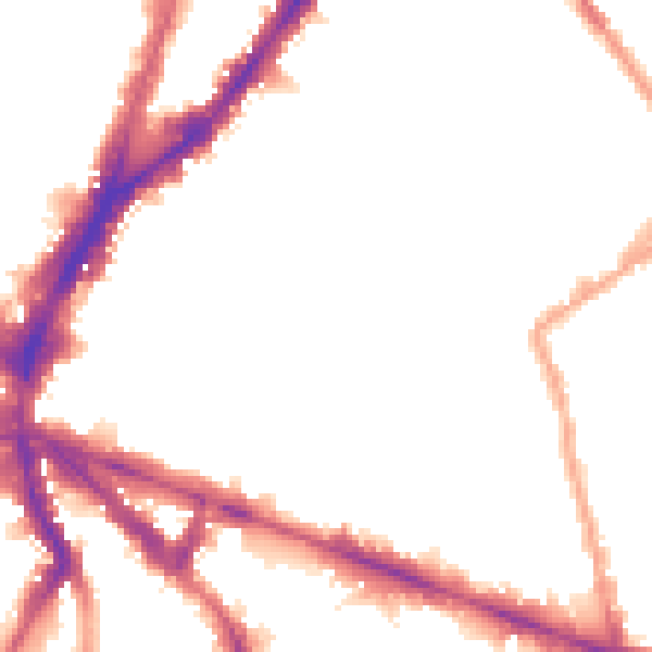 Night-time road noise heatmap for N1 8HF