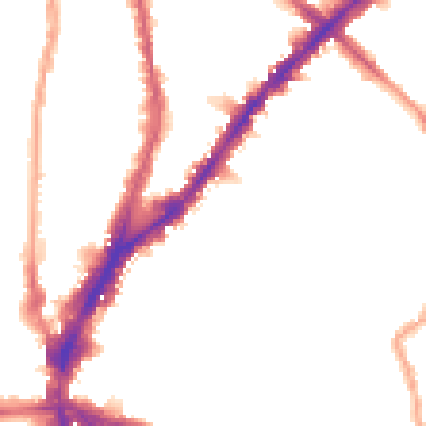 Night-time road noise heatmap for N1 8HZ