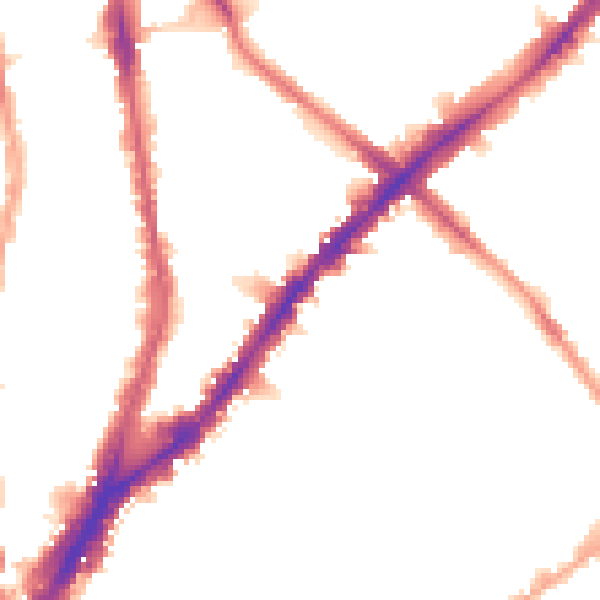 Night-time road noise heatmap for N1 8LU