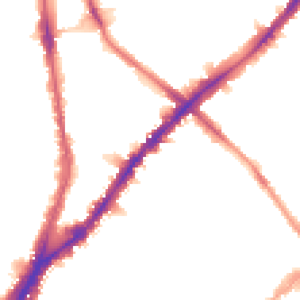 Night-time road noise heatmap for N1 8LX