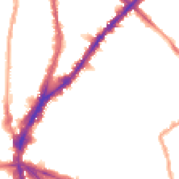 Night-time road noise heatmap for N1 8NJ