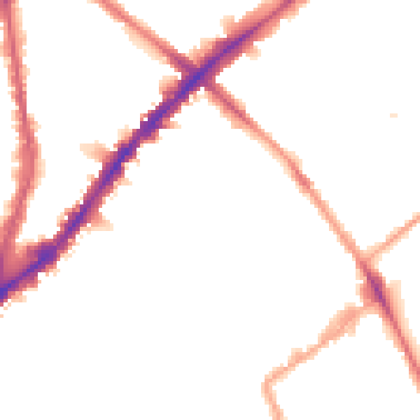 Night-time road noise heatmap for N1 8PH