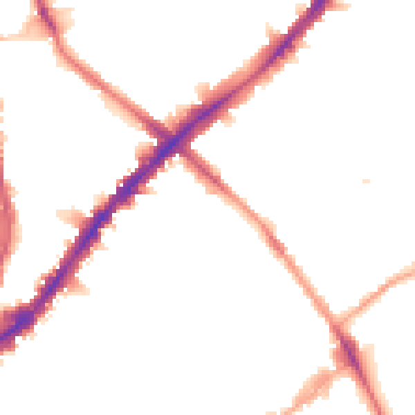 Night-time road noise heatmap for N1 8TD