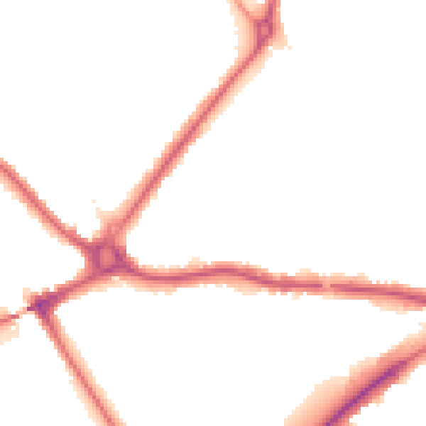 Night-time road noise heatmap for N11 1AD