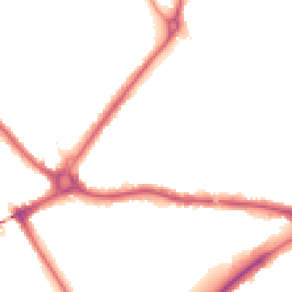 Night-time road noise heatmap for N11 1AE