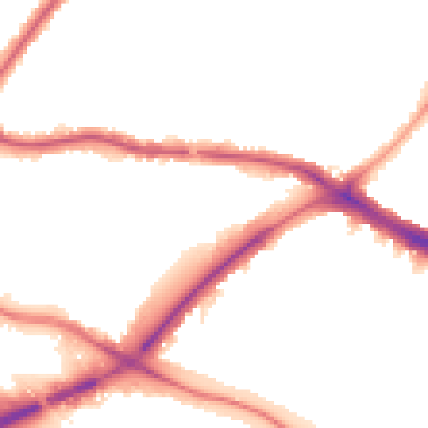 Night-time road noise heatmap for N11 1AY