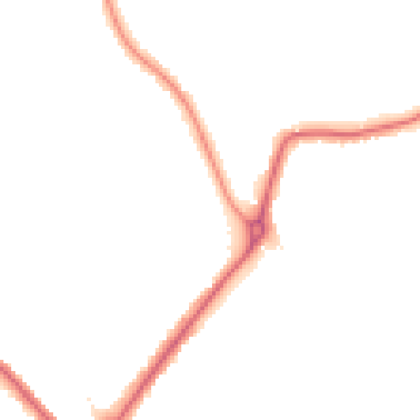 Night-time road noise heatmap for N11 1DB