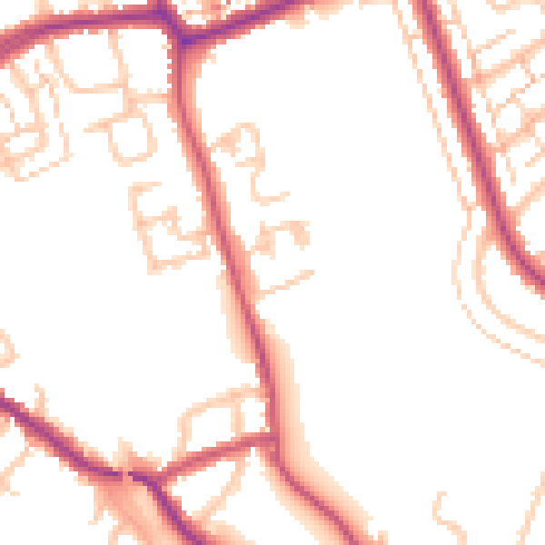 Daytime road noise heatmap for N11 1LR