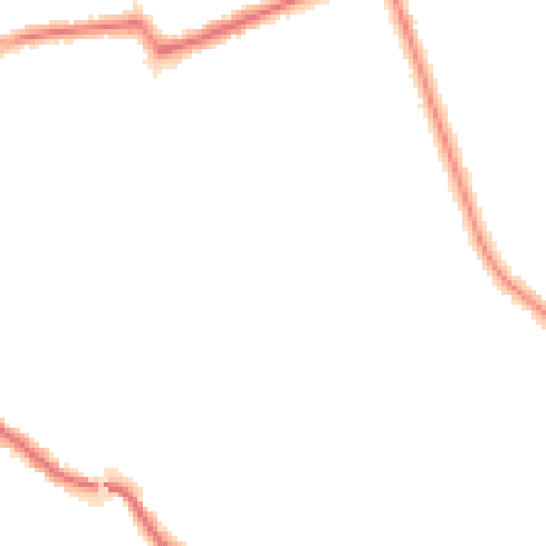 Night-time road noise heatmap for N11 1LS