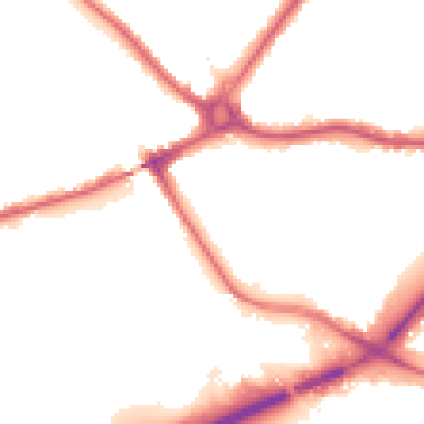 Night-time road noise heatmap for N11 1PA